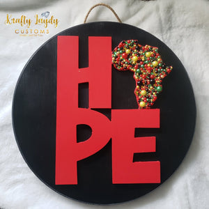 HOPE Wooden Door Hanger