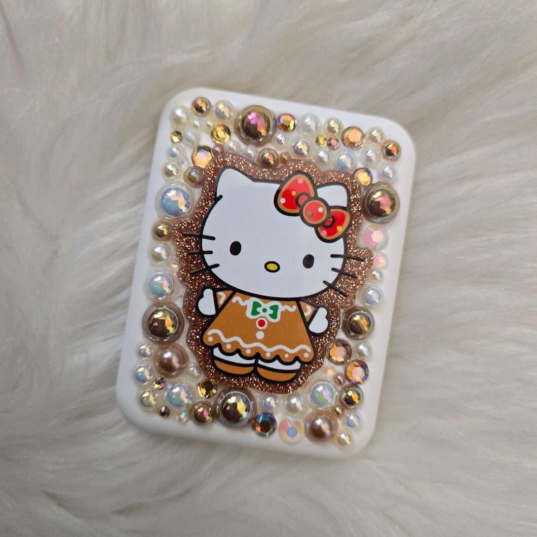 Compact 2x/1x LED Mirror - Christmas Kitty