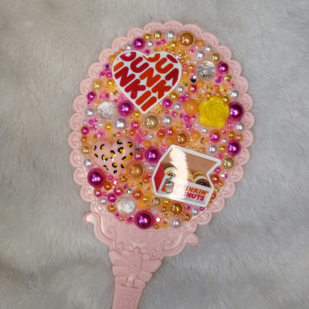 Custom Handheld Mirror - Dunkin Lover