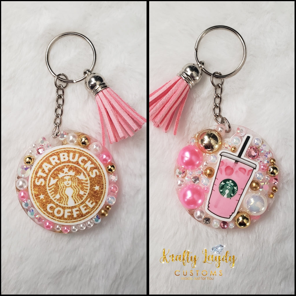 Starbucks Keychain - Pink Drink