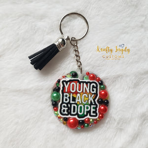 Young, Black & Dope Keychain